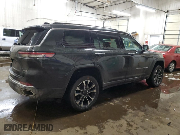 2022 Jeep Grand Cherokee Overland with VIN 1C4RJKDG8N8580372, listed as a Copart auction lot 85468024 with Not provided miles and Salvage title. Bid and sale history available at DreamBid. Image 3.