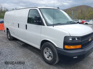 2019 Chevrolet Express Cargo Van with VIN 1GCZGHFG7K1209948, listed as a IAAI auction lot 42038244 with 249,167 mi miles. Bid and sale history available at carsss.com. Image 1.