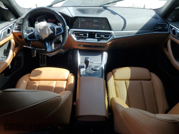 2022 BMW 4 Series 430i with VIN WBA63AV09NFM36850, listed as a Copart auction lot 49596085 with 51,405 mi miles and Salvage title. Bid and sale history available at DreamBid. Image 8.