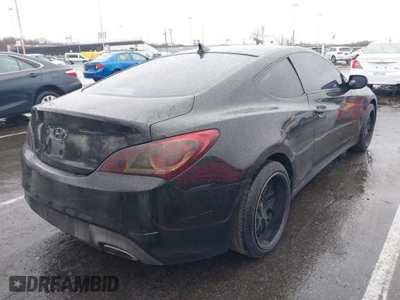 2011 Hyundai Genesis Coupe with VIN KMHHT6KD6BU056612, listed as a IAAI auction lot 41872721 with 143,137 mi miles and . Bid and sale history available at DreamBid. Image 6.