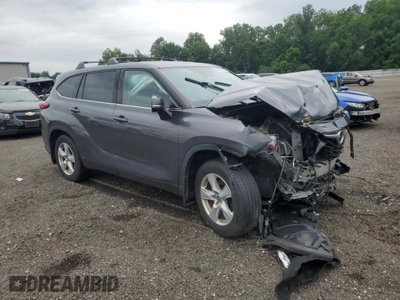 2020 Toyota Highlander LE with VIN 5TDBZRBH3LS009329, listed as a Copart auction lot 65454825 with 106,443 mi miles and Salvage title. Bid and sale history available at DreamBid. Image 4.