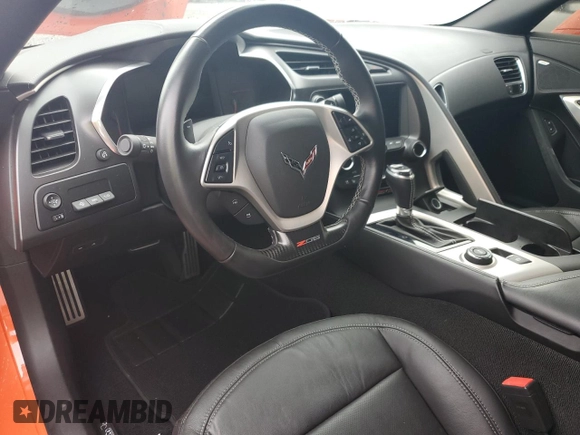 2019 Chevrolet Corvette Z06 2LZ with VIN 1G1YS2D67K5600391, listed as a Copart auction lot 73743904 with 0 mi miles and Salvage Title. Bid and sale history available at carsss.com. Image 8.