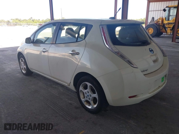 2012 Nissan LEAF SL with VIN JN1AZ0CP6CT018088, listed as a IAAI auction lot 42176194 with 53,037 mi miles. Bid and sale history available at carsss.com. Image 3.