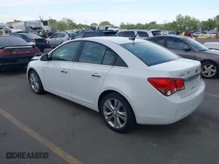 2012 Chevrolet Cruze LTZ with VIN 1G1PH5SC1C7297392, listed as a IAAI auction lot 42100637 with 90,552 mi miles. Bid and sale history available at carsss.com. Image 3.