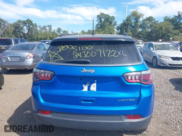 2020 Jeep Compass Limited with VIN 3C4NJCCB4LT125706, listed as a IAAI auction lot 40393170 with Not Provided miles and . Bid and sale history available at DreamBid. Image 15.