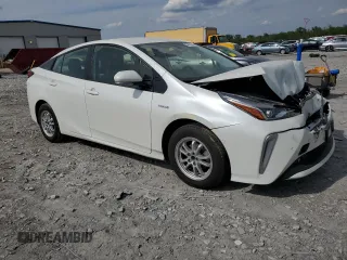 2019 Toyota Prius LE z VIN JTDL9RFUXK3004950, wystawiony jako Copart lot #54509295 z przebiegiem 60 945 mil mil oraz Szkoda całkowita • Salvage title. Historia ofert i sprzedaży dostępna na DreamBid. Obrazek 4.
