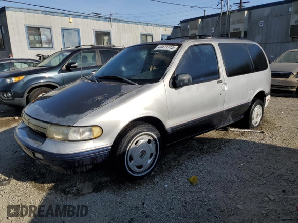 1993 Mercury Villager GS z VIN 4M2DV11W1PDJ39059, wystawiony jako Copart lot #49471745 z przebiegiem 236 924 mil mil oraz Tytuł czysty. Historia ofert i sprzedaży dostępna na DreamBid. Obrazek 1.
