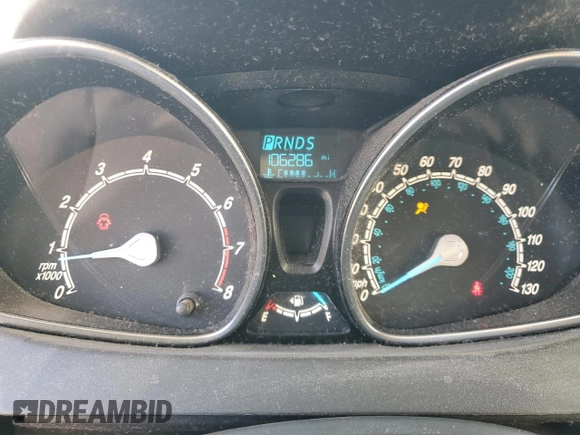 2019 Ford Fiesta SE with VIN 3FADP4EJ8KM107227, listed as a Copart auction lot 41823425 with 106,286 mi miles and Salvage Title. Bid and sale history available at DreamBid. Image 9.