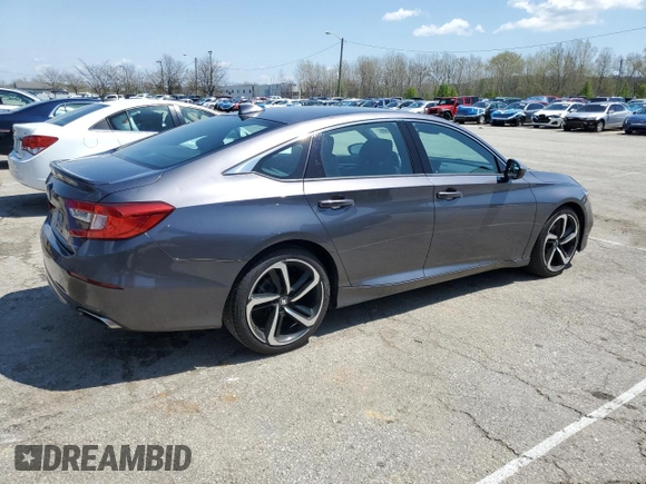 2019 Honda Accord Sport with VIN 1HGCV1F3XKA116343, listed as a Copart auction lot 52596185 with 44,187 mi miles and Salvage Title. Bid and sale history available at DreamBid. Image 3.