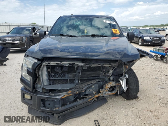 2017 Ford F-150 XL with VIN 1FTEW1EF8HKC41523, listed as a Copart auction lot 62118905 with Not provided miles and Salvage title. Bid and sale history available at DreamBid. Image 5.