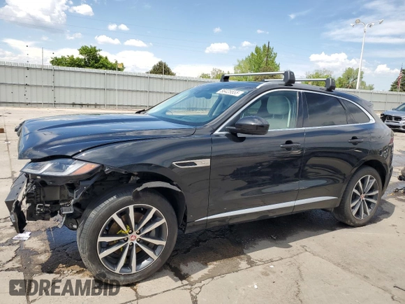 2023 Jaguar F-Pace S with VIN SADCJ2EX6PA705096, listed as a Copart auction lot 56425555 with 44,105 mi miles and Salvage title. Bid and sale history available at DreamBid. Image 1.