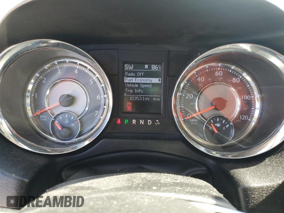 2012 Chrysler Town & Country Touring-L with VIN 2C4RC1CG8CR314129, listed as a Copart auction lot 53332975 with 103,531 mi miles and Salvage Title. Bid and sale history available at carsss.com. Image 9.