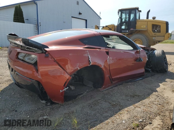 2015 Chevrolet Corvette Z06 3LZ with VIN 1G1YU2D61F5604792, listed as a Copart auction lot 69976954 with 16,658 mi miles and Salvage Title. Bid and sale history available at carsss.com. Image 3.