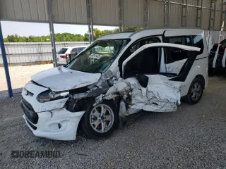 2015 Ford Transit Connect XLT with VIN NM0AE8F77F1201242, listed as a Copart auction lot 60141455 with Not provided miles and Salvage title. Bid and sale history available at DreamBid. Image 1.