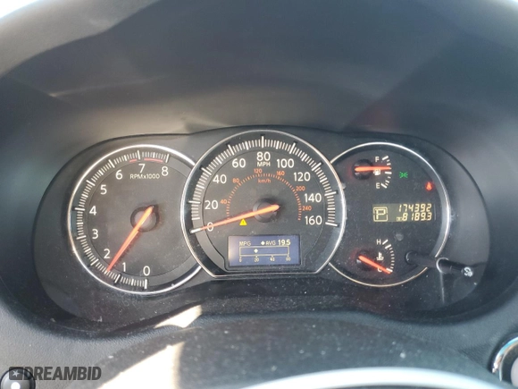 2014 Nissan Maxima 3.5 SV with VIN 1N4AA5AP9EC432236, listed as a Copart auction lot 47740115 with 174,392 mi miles and Salvage Title. Bid and sale history available at carsss.com. Image 9.