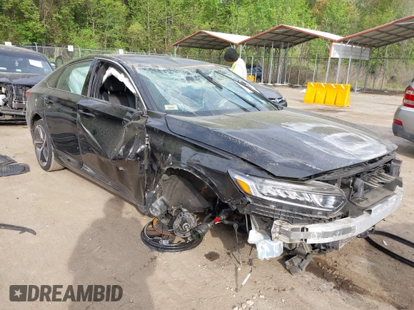 2019 Honda Accord Sport with VIN 1HGCV1F35KA115665, listed as a IAAI auction lot 42075601 with 231,163 mi miles and . Bid and sale history available at DreamBid. Image 1.
