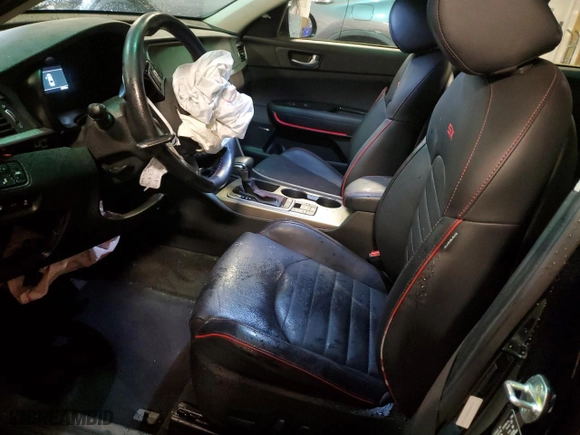 2019 Kia Optima SX with VIN 5XXGW4L23KG301154, listed as a Copart auction lot 48315445 with 34,793 mi miles and Salvage Title. Bid and sale history available at carsss.com. Image 7.