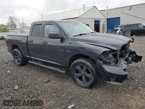 2018 Ram 1500 Tradesman with VIN 1C6RR7FTXJS348327, listed as a Copart auction lot 52488955 with 74,790 mi miles and Salvage title. Bid and sale history available at DreamBid. Image 4.