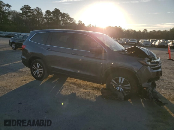 2016 Honda Pilot EX-L with VIN 5FNYF5H72GB024313, listed as a Copart auction lot 49960475 with 81,437 mi miles and Salvage Title. Bid and sale history available at carsss.com. Image 4.