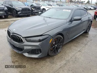 2022 BMW 8 Series 840i with VIN WBAGV2C09NCH61770, listed as a Copart auction lot 48985785 with 21,354 mi miles and Salvage Title. Bid and sale history available at carsss.com. Image 1.