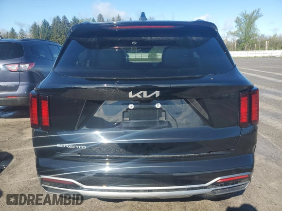 2023 Kia Sorento EX z VIN 5XYRH4LF0PG164585, wystawiony jako Copart lot #55759495 z przebiegiem 25 015 mil mil oraz Szkoda całkowita • Salvage title. Historia ofert i sprzedaży dostępna na DreamBid. Obrazek 6.