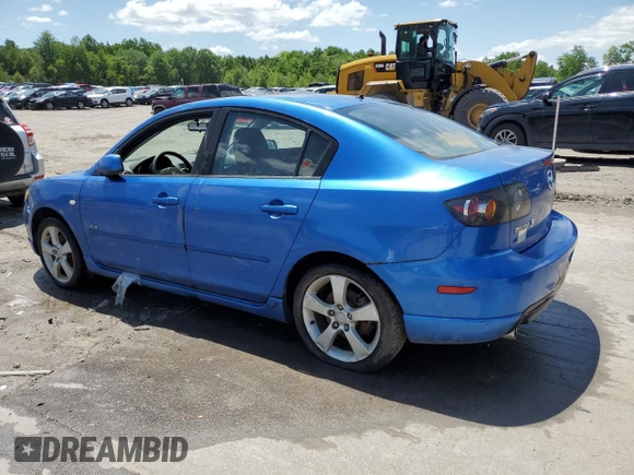 2004 Mazda 3 s with VIN JM1BK323641212218, listed as a Copart auction lot 75604434 with Not Provided miles and Salvage Title. Bid and sale history available at DreamBid. Image 2.