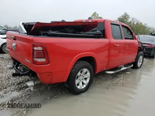 2020 Ram 1500 Laramie with VIN 1C6SRFDT1LN253803, listed as a Copart auction lot 72402214 with 62,351 mi miles and Salvage Title. Bid and sale history available at carsss.com. Image 3.