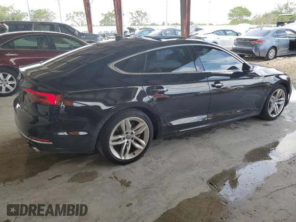 2019 Audi A5 Sportback Premium with VIN WAUANCF50KA068853, listed as a Copart auction lot 71626813 with 25,373 mi miles. Bid and sale history available at carsss.com. Image 3.