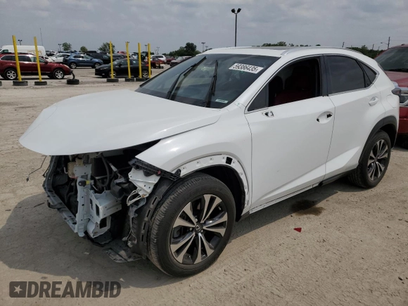 2020 Lexus NX 300 F Sport z VIN JTJSARDZ3L5014854, wystawiony jako Copart lot #59386435 z przebiegiem 36 098 mil mil oraz Szkoda całkowita • Salvage title. Historia ofert i sprzedaży dostępna na DreamBid. Obrazek 1.