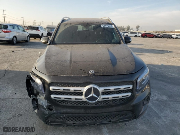 2022 Mercedes-Benz GLB with VIN W1N4M4GBXNW233952, listed as a Copart auction lot 83478654 with 50,225 mi miles and Salvage Title. Bid and sale history available at carsss.com. Image 5.