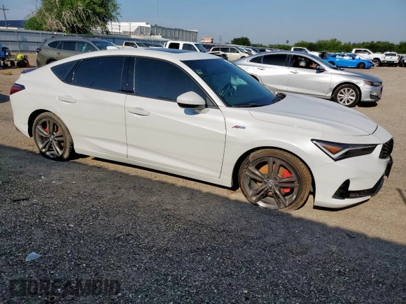 2024 Acura Integra w/A-Spec Package with VIN 19UDE4H32RA007968, listed as a Copart auction lot 56062585 with 13,579 mi miles and Clean title. Bid and sale history available at DreamBid. Image 4.