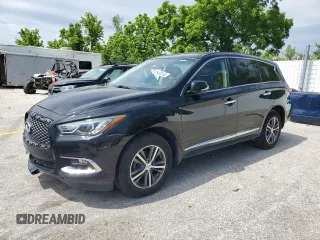 2019 Infiniti QX60 Luxe with VIN 5N1DL0MM7KC504614, listed as a Copart auction lot 58402245 with 207,572 mi miles and Salvage title. Bid and sale history available at DreamBid. Image 1.