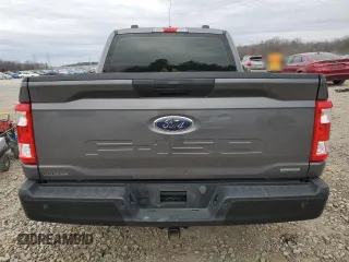 2023 Ford F-150 with VIN 1FTFW1P85PKD23050, listed as a Copart auction lot 48001595 with 42,427 mi miles and Salvage title. Bid and sale history available at DreamBid. Image 6.