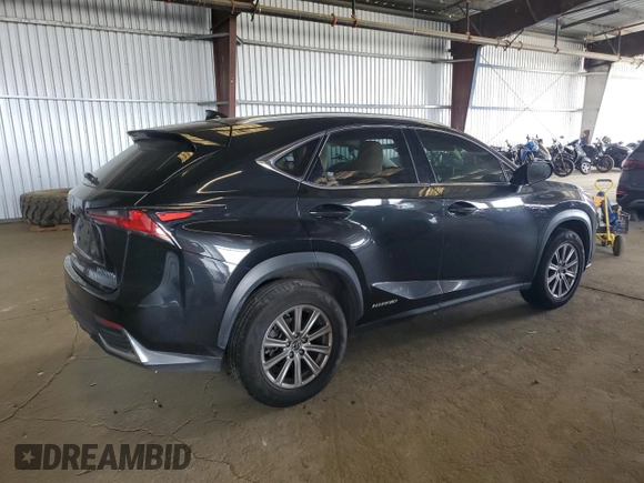 2018 Lexus NX 300h with VIN JTJBJRBZ0J2076116, listed as a Copart auction lot 59801065 with 67,158 mi miles and Salvage title. Bid and sale history available at DreamBid. Image 3.