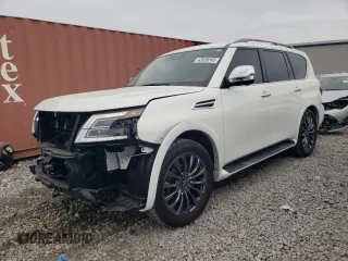 2023 Nissan Armada Platinum with VIN JN8AY2DA5P9402621, listed as a Copart auction lot 42639245 with 15,878 mi miles and Salvage Title. Bid and sale history available at carsss.com. Image 1.
