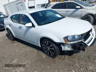 2013 Dodge Avenger SXT with VIN 1C3CDZCG2DN508594, listed as a IAAI auction lot 41771945 with 104,924 mi miles and . Bid and sale history available at carsss.com. Image 1.