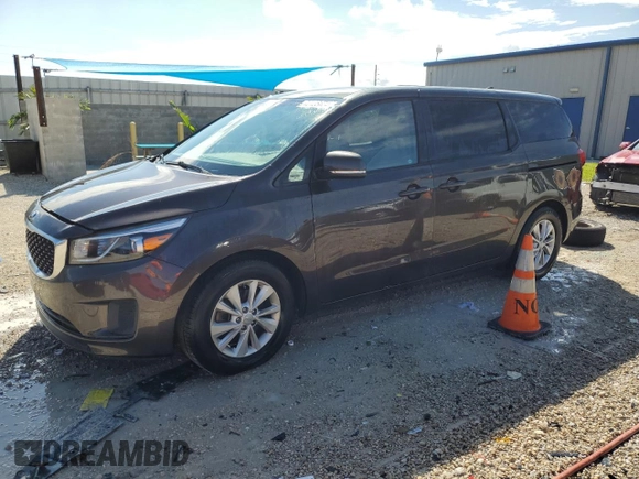 2017 Kia Sedona LX with VIN KNDMB5C13H6220108, listed as a Copart auction lot 72136674 with 72,426 mi miles and Salvage Title. Bid and sale history available at carsss.com. Image 1.