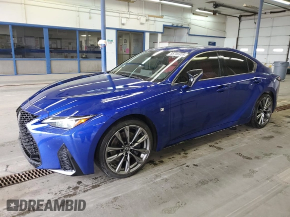 2022 Lexus IS 300 F Sport z VIN JTHG81F28N5048165, wystawiony jako Copart lot #55706955 z przebiegiem 41 204 mil mil oraz Czysty tytuł • Clean title. Historia ofert i sprzedaży dostępna na DreamBid. Obrazek 1.