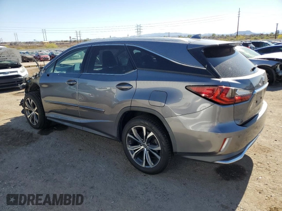 2019 Lexus RX 350L Premium with VIN JTJDZKCA8K2018841, listed as a Copart auction lot 54181935 with 107,276 mi miles and Salvage title. Bid and sale history available at DreamBid. Image 2.