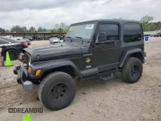 2002 Jeep Wrangler Sahara with VIN 1J4FA59S22P771136, listed as a Copart auction lot 51528665 with 236,882 mi miles and Salvage title. Bid and sale history available at DreamBid. Image 1.