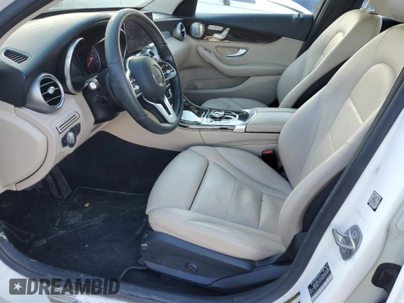2020 Mercedes-Benz C 300 with VIN WDDWF8DB1LR546475, listed as a Copart auction lot 42337045 with 92,892 mi miles and Salvage title. Bid and sale history available at DreamBid. Image 7.