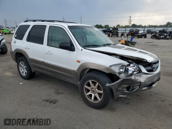 2003 Mazda Tribute LX with VIN 4F2CZ94123KM56293, listed as a Copart auction lot 65930574 with 175,150 mi miles and Salvage Title. Bid and sale history available at carsss.com. Image 4.