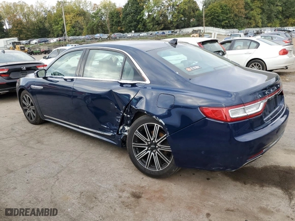 2019 Lincoln Continental Reserve with VIN 1LN6L9NP7K5609048, listed as a Copart auction lot 74168374 with 43,359 mi miles and Salvage Title. Bid and sale history available at carsss.com. Image 2.