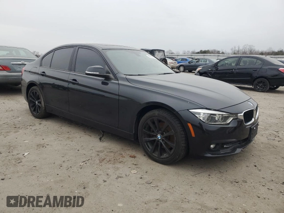 2018 BMW 3 Series 320i xDrive with VIN WBA8E5G53JNU46177, listed as a Copart auction lot 43113215 with 82,616 mi miles and Salvage Title. Bid and sale history available at carsss.com. Image 4.