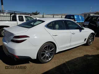 2023 Genesis G70 2.0T with VIN KMTG34TA0PU116515, listed as a Copart auction lot 70511154 with 11,942 mi miles and Salvage Title. Bid and sale history available at carsss.com. Image 3.