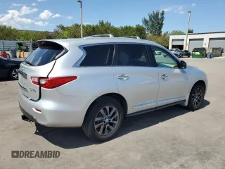 2014 Infiniti QX60 with VIN 5N1AL0MM5EC552698, listed as a Copart auction lot 57071675 with 123,610 mi miles and Salvage title. Bid and sale history available at DreamBid. Image 3.