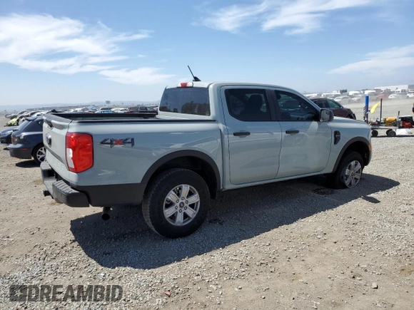 2024 Ford Ranger XL with VIN 1FTER4PH3RLE21396, listed as a Copart auction lot 53475135 with 4,918 mi miles and Salvage Title. Bid and sale history available at carsss.com. Image 3.