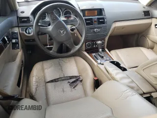 2009 Mercedes-Benz C 300 Sport with VIN WDDGF54X39R053551, listed as a Copart auction lot 62037465 with 175,372 mi miles and Salvage title. Bid and sale history available at DreamBid. Image 8.