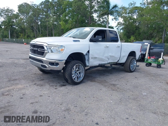 2020 Ram 1500 Big Horn with VIN 1C6RREBT8LN357605, listed as a IAAI auction lot 41937861 with 69,258 mi miles. Bid and sale history available at carsss.com. Image 17.