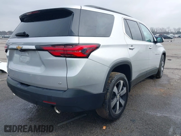 2022 Chevrolet Traverse LT Leather with VIN 1GNERHKW7NJ128403, listed as a IAAI auction lot 41384893 with 100,661 mi miles. Bid and sale history available at carsss.com. Image 4.